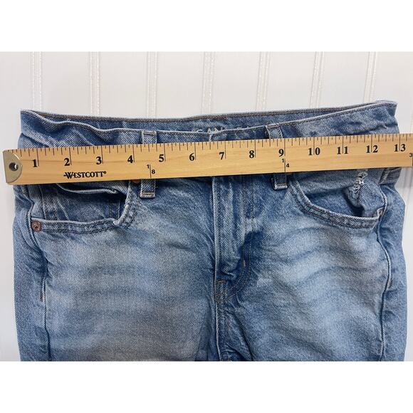 American Eagle 90s Bootcut Stretch Front Slit Jeans Denim - Size Women 00 - Picture 8 of 12